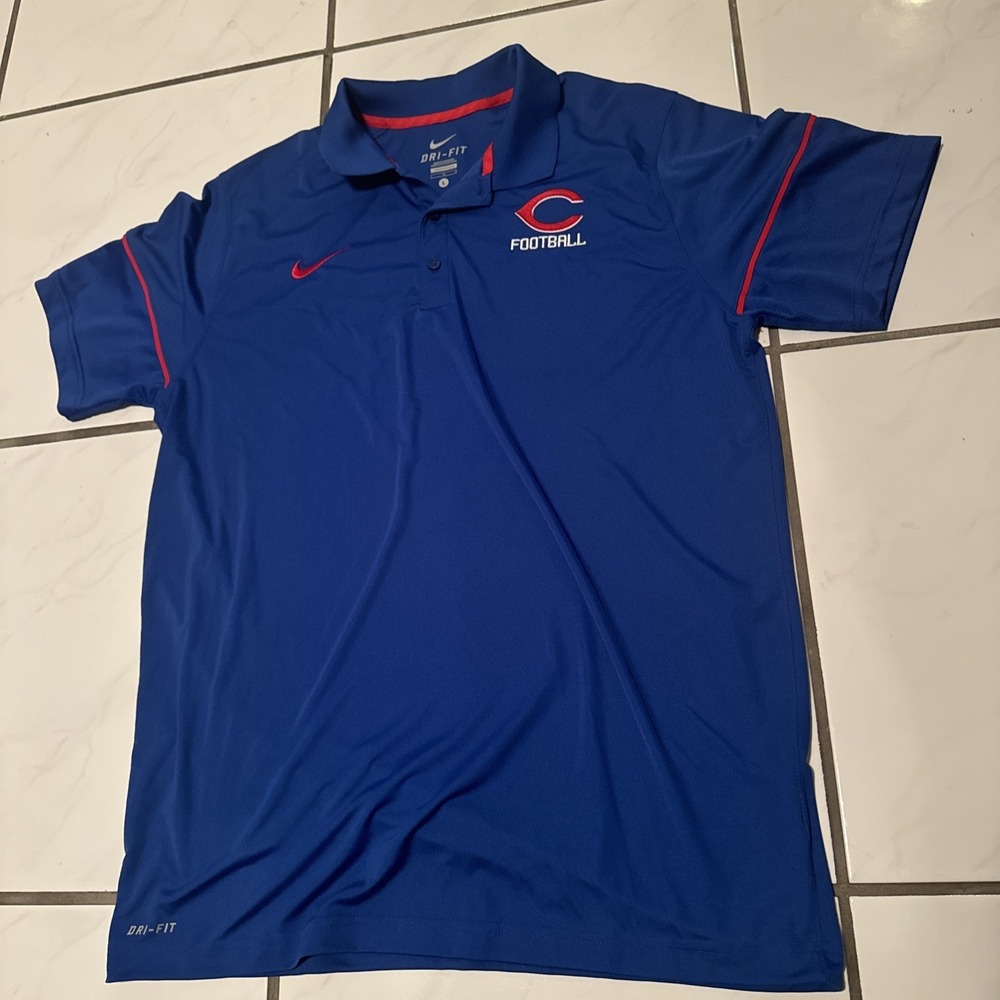 Nike Chicago Bears NFL Football Dri Fit  Polo Shirt Men's L 22x30 Swoosh